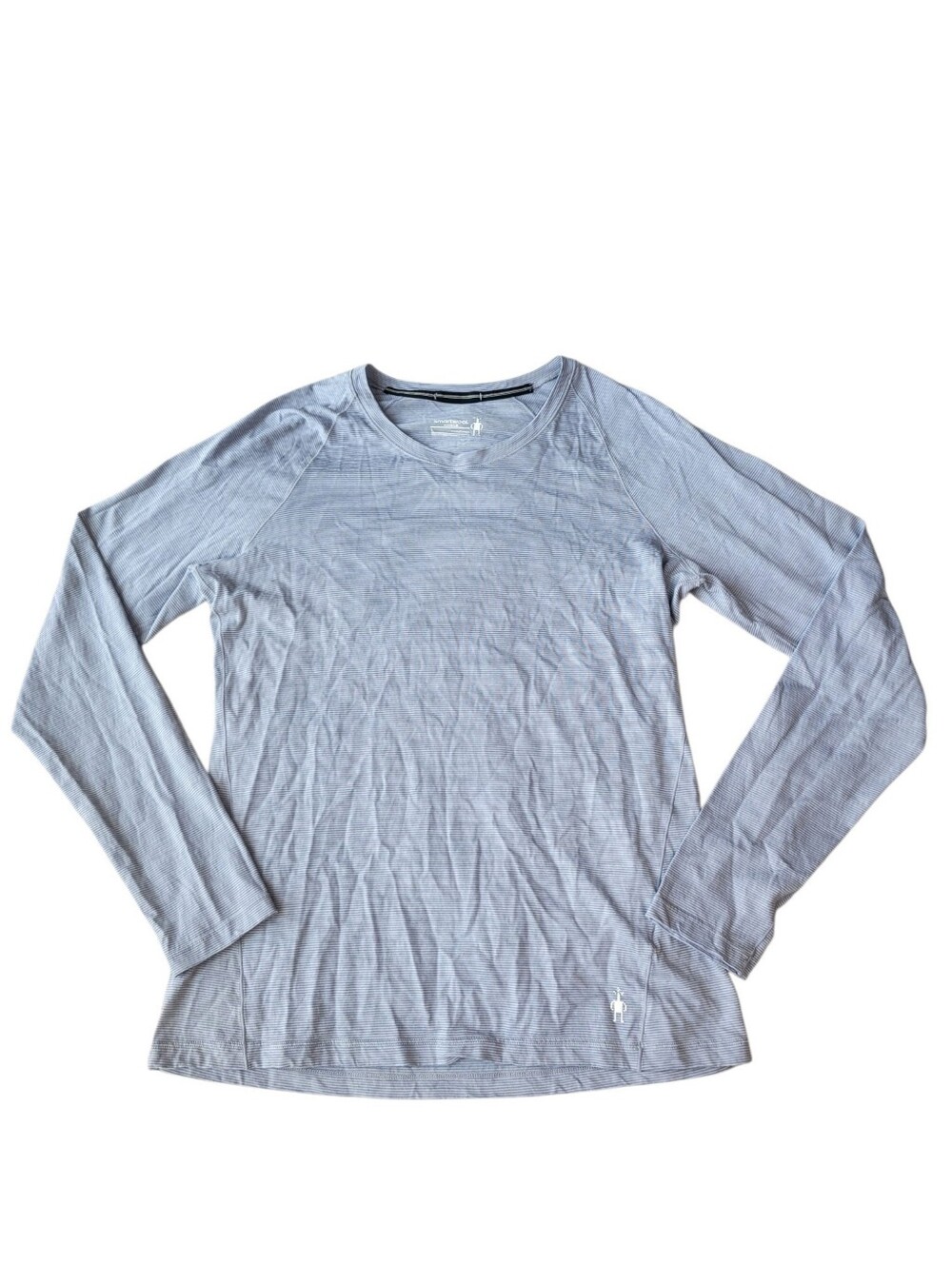 SmartWool Womens Gray Merino 150 Shirt Size Large Base Layer Long Sleeve